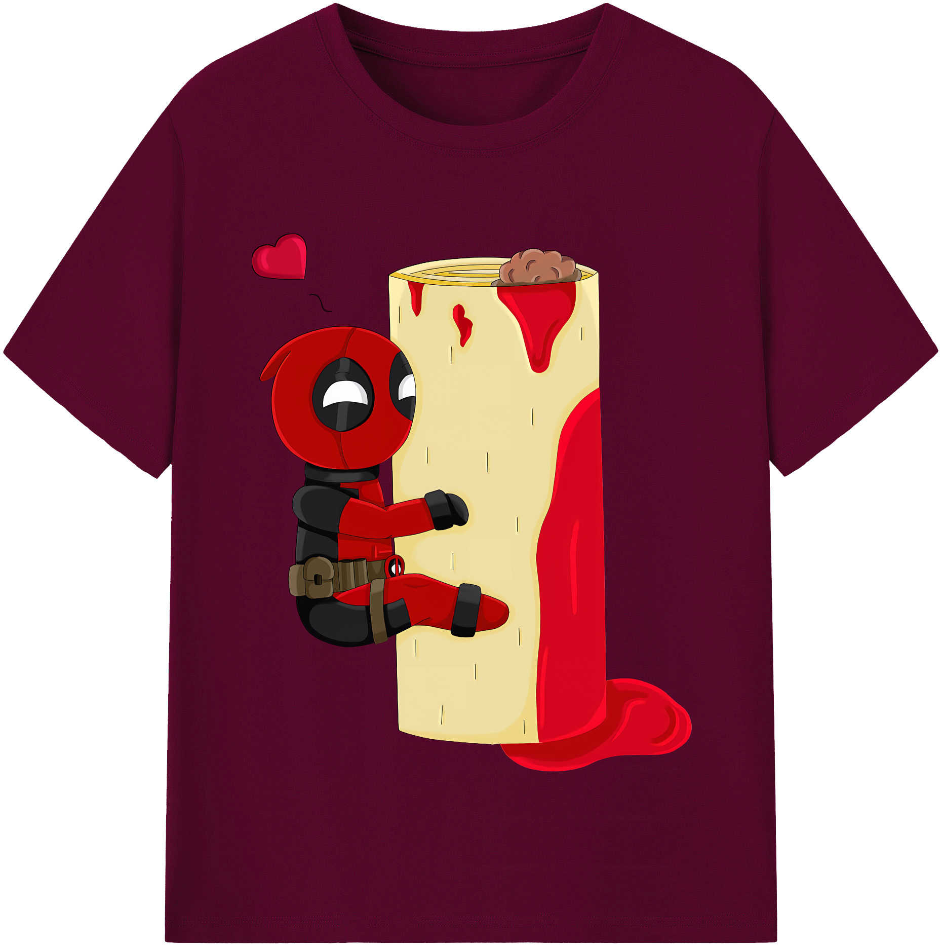 （画像用） Deadpool デッドプール レディースカジュアルプリントTシャツ（綿100％）